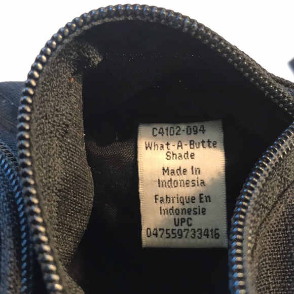 COLUMBIA Black/Blue Canvas Waist Bag Fanny Pack - Picture 5 of 5